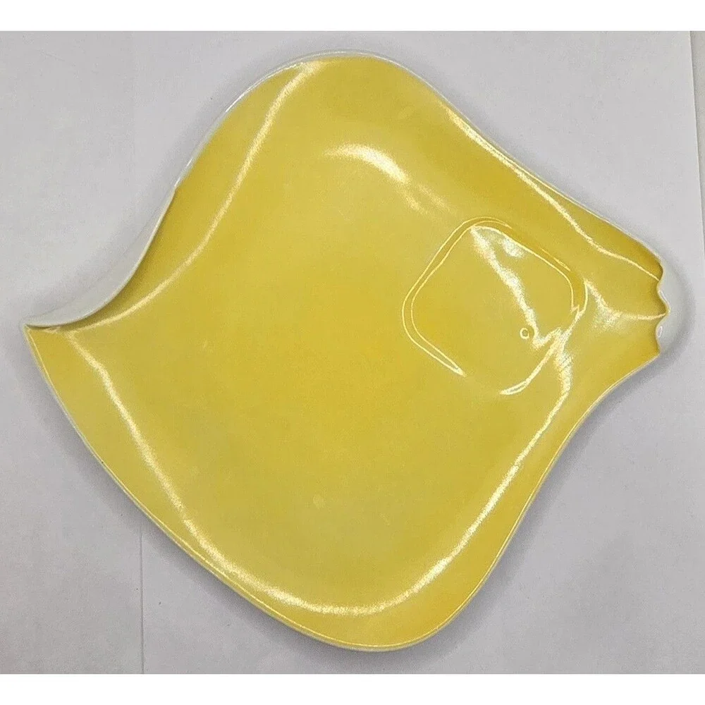 Nagoya Shokai Golden China Porcelaon Japan Yellow and White 2 pc Snack Set